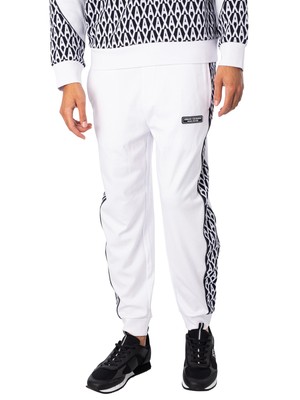 

Мужские джоггеры с полосками по бокам Armani Exchange, белые, Белый, 3RZPLA-ZJGFZ-85CP