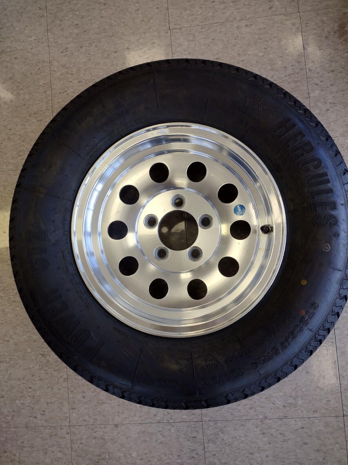 HI SPEC ALUMINUM MOD TRAILER WHEEL WITH TIRE- 14 HI SPEC ALUMINUM MOD TRAILER WHEEL WITH TIRE- 14