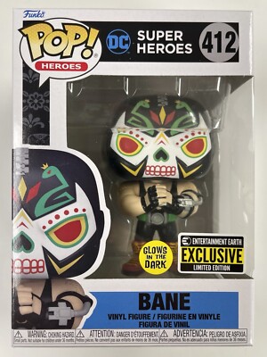 Funko Pop! DC Heroes Dia De Los Muertos Bane #412 Day Of Dead Glow EE Exclusive