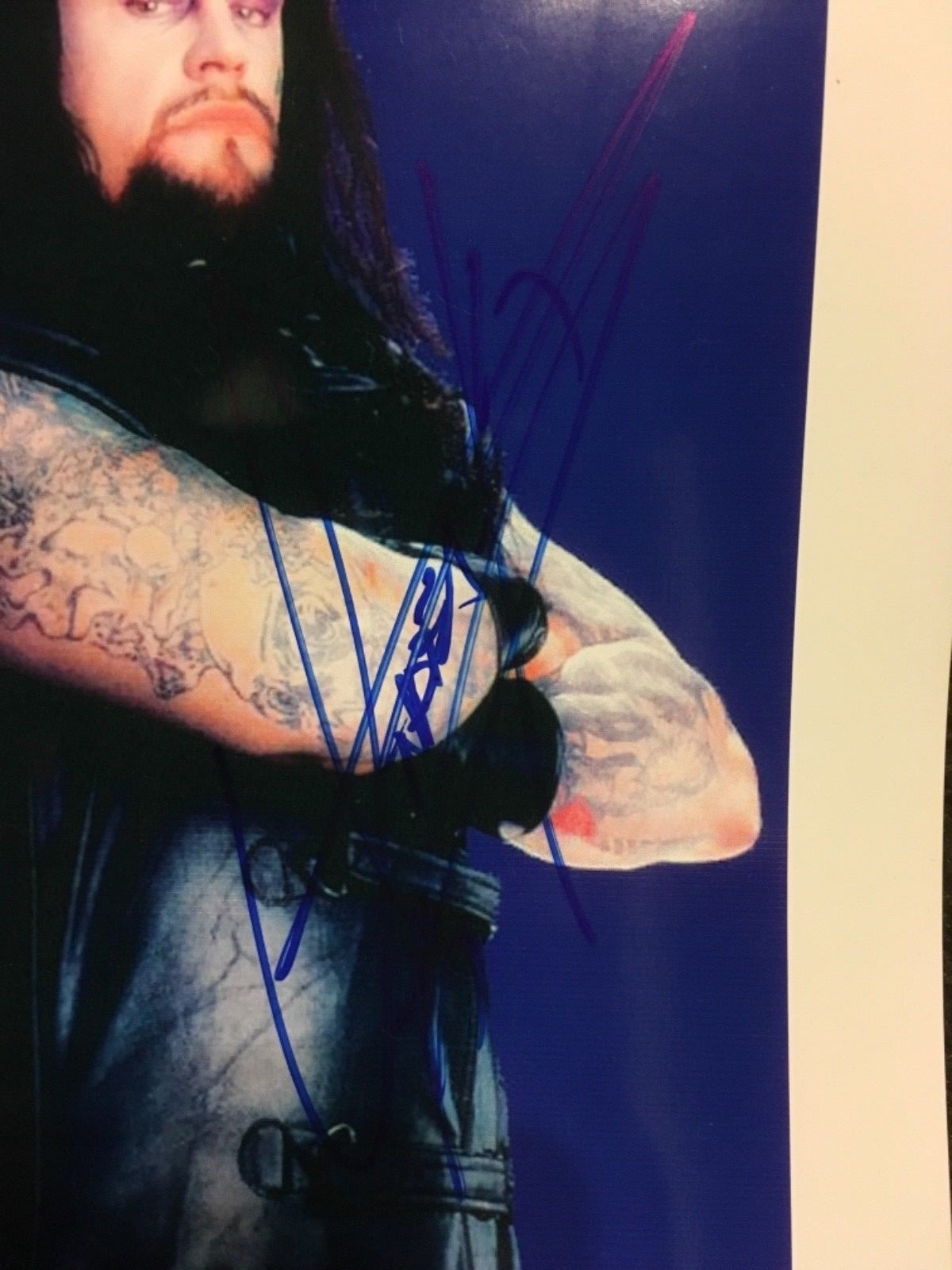 The Undertaker Autographed Signed Photo WWE WWF