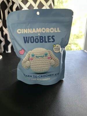 Cinnamoroll Bunny Hello Kitty  Woobles Crochet Kit Hook Included New