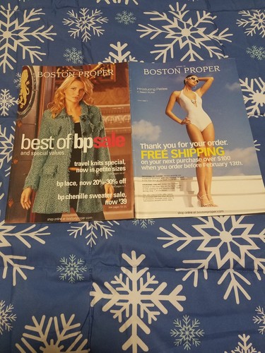 lot of 18 Boston Proper catalogs 2004 to 2009