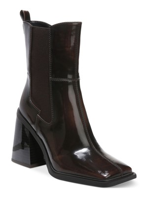 Женская обувь CIRCUS BY SAM EDELMAN коричневого цвета с блочным носком Lauren на каблуке Челси 9 М