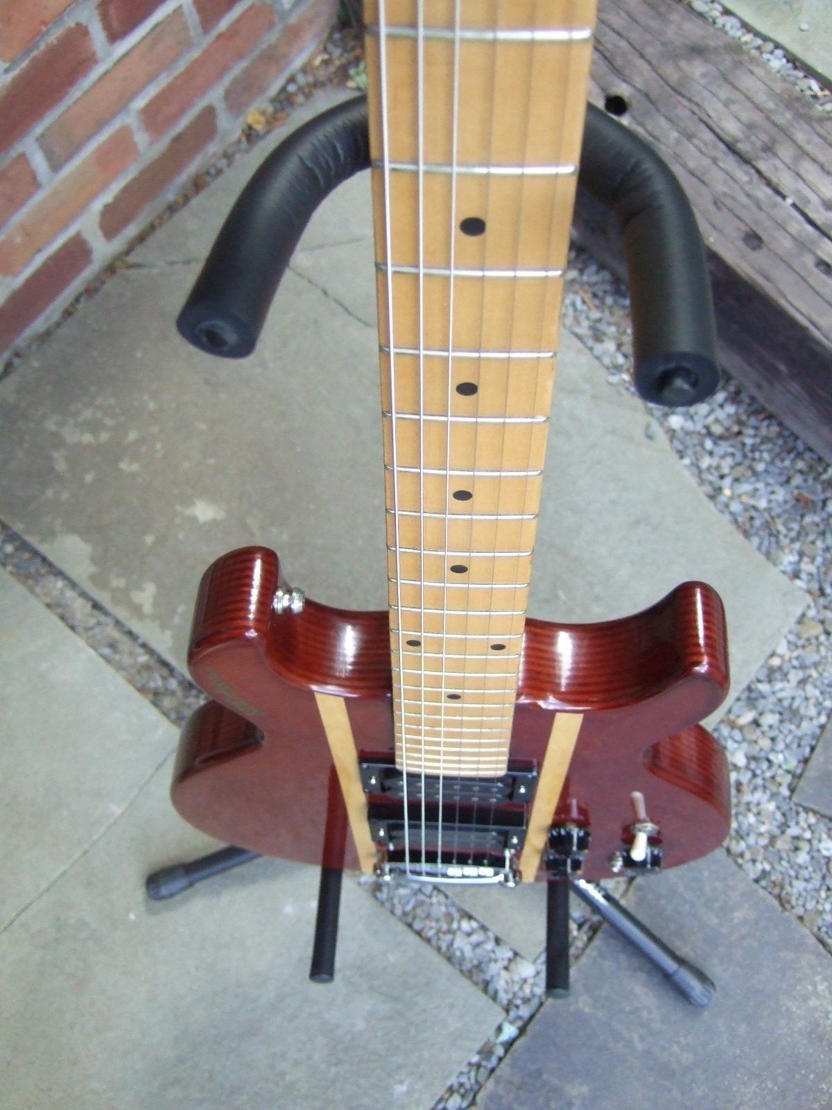 SD Curlee, SD Curlee Design 1979-80 See Thru Cherry USA Dimarzio Pickups RARE