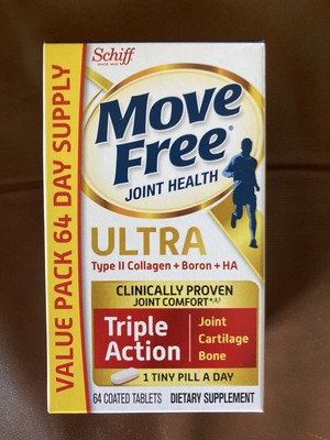Move Free Ultra Triple Action Joint Support Supplement +Collagen +Boron +HA