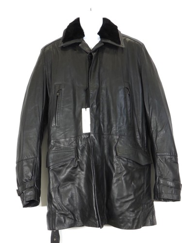 VERSACE Linen Lamb Leather Switching jacket | eBay 