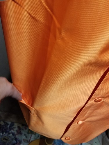 St. Patrick Men 2XL Orange Special Occasion Vest Wedding Groom Nwot Fall AUTUMN