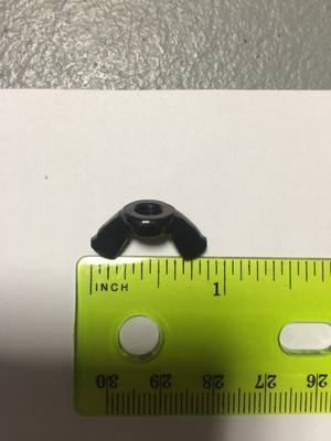 10-32 Wing Nut Black Anodized Qty 25