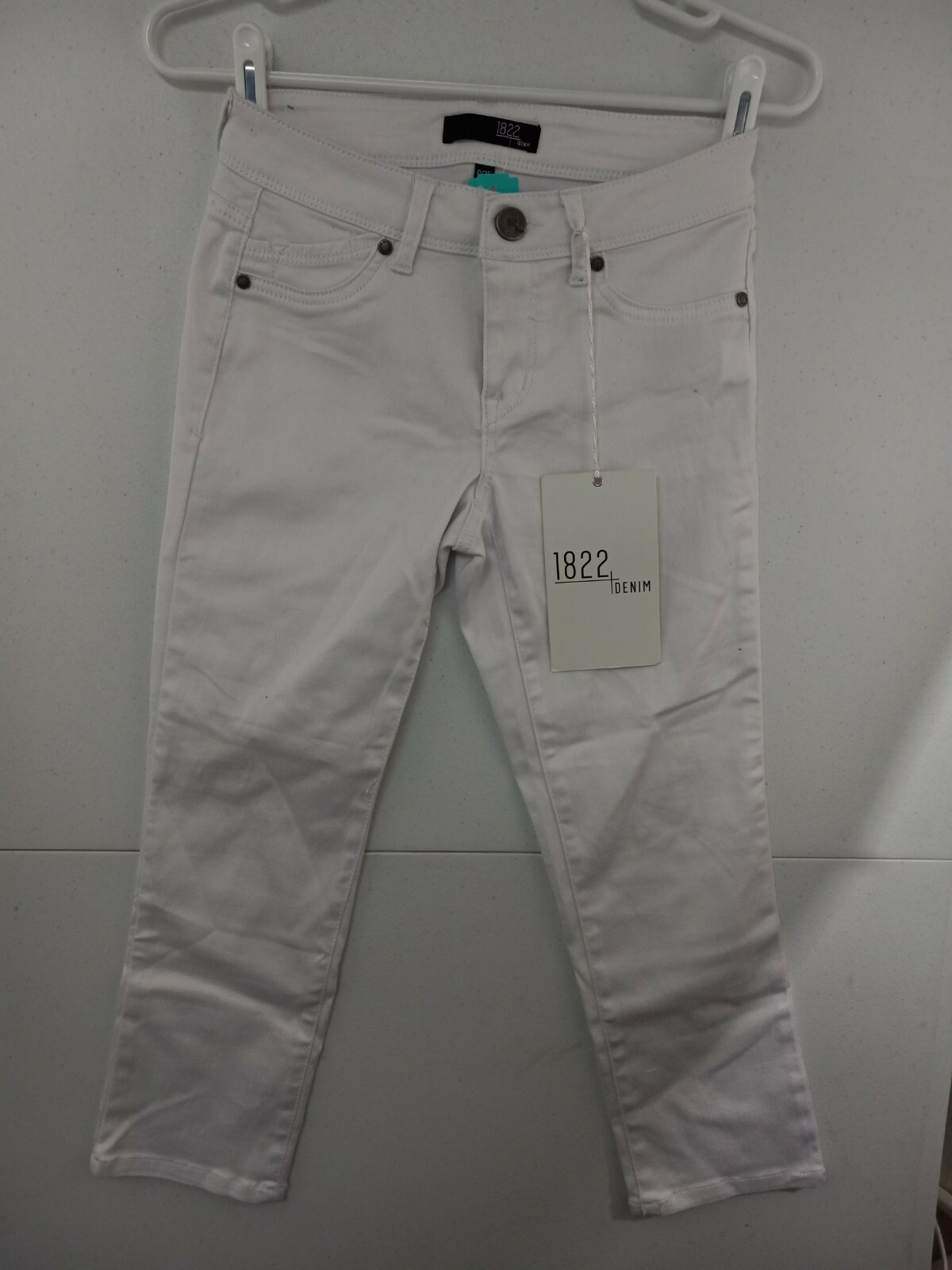1822 Denim Women's sz 0 White Wynter Cropped Skinny Jeans 1822 Denim Women's sz 0 White Wynter Cropped Skinny Jeans