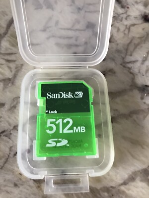SanDisk 512MB SD card