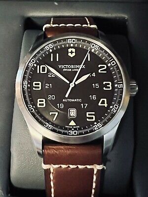 Victorinox Swiss Army 241507 Men's Watch - Black/Brown Excellent