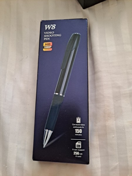W8 Black 1080P HD  Camera Video Shooting Pen Hidden Cam Supports 256GB TF Card - Image 3