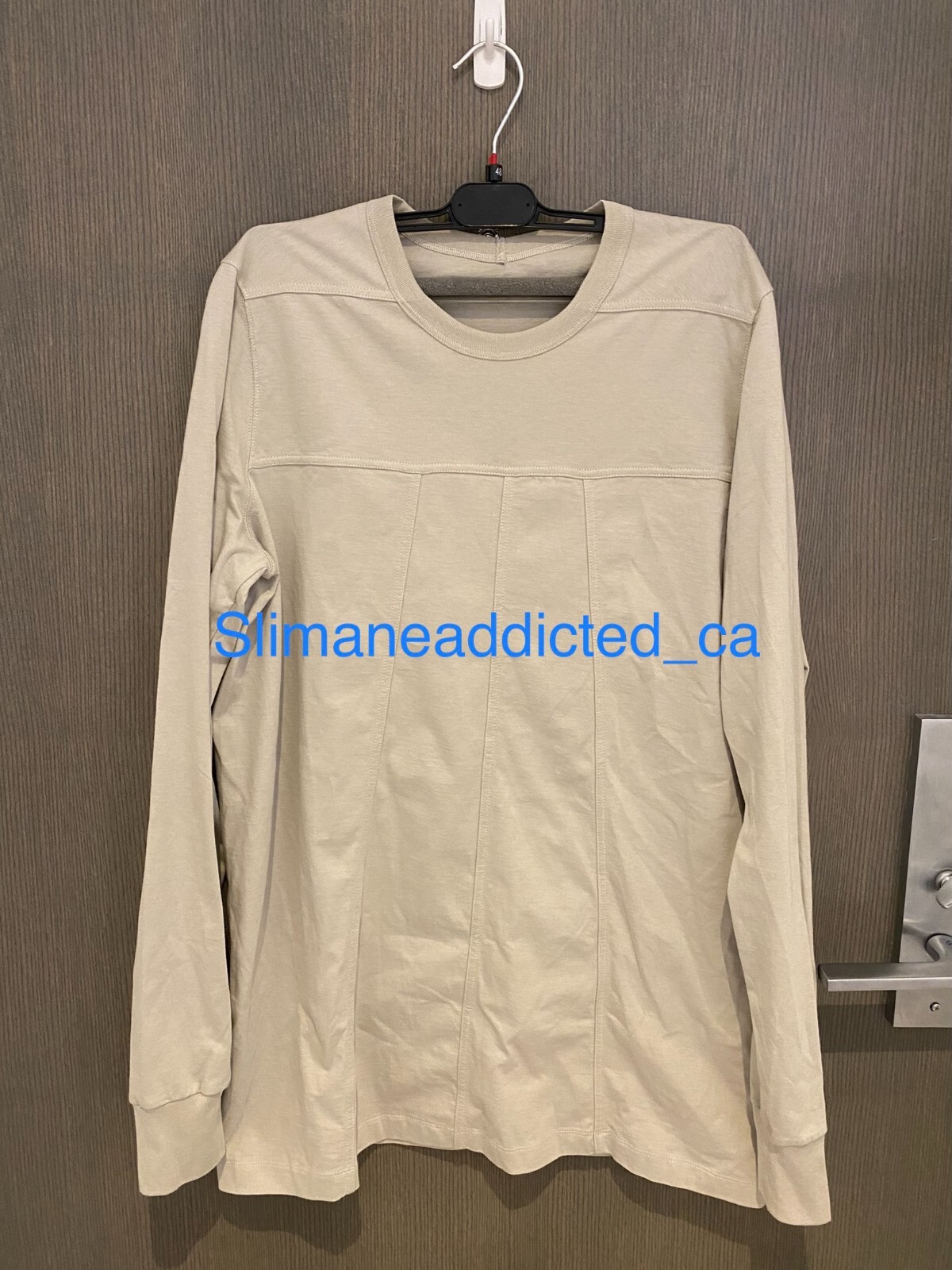 FW22 Strobe Rick Owens Pearl Grid Level Long Sleeve T-Shirt FW22 Strobe Rick Owens Pearl Grid Level Long Sleeve T-Shirt