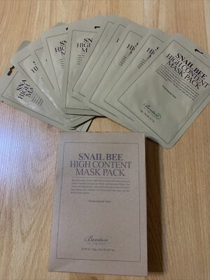 Benton Snail Bee High content Sheet Mask 10pcs (1box)