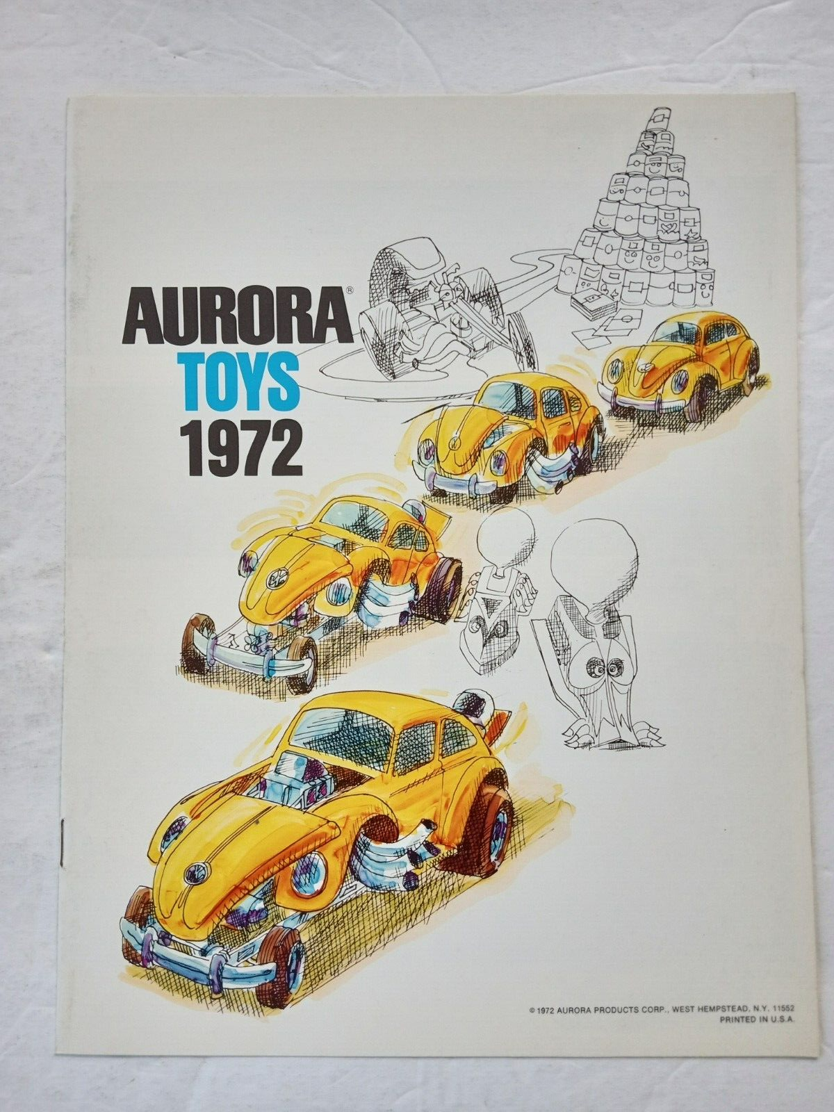 AURORA TOYS 1972 Catalog The IMPOSTERS, WHEELIE TRIKE RACE