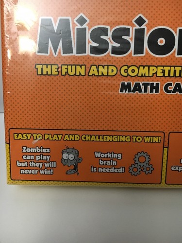 Mission 5 Math Card Game Ages 3+