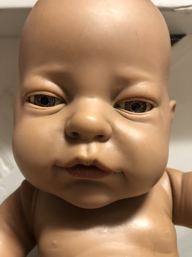 Berenguer La Newborn Doll? Vinyl African American Baby Doll In Swing