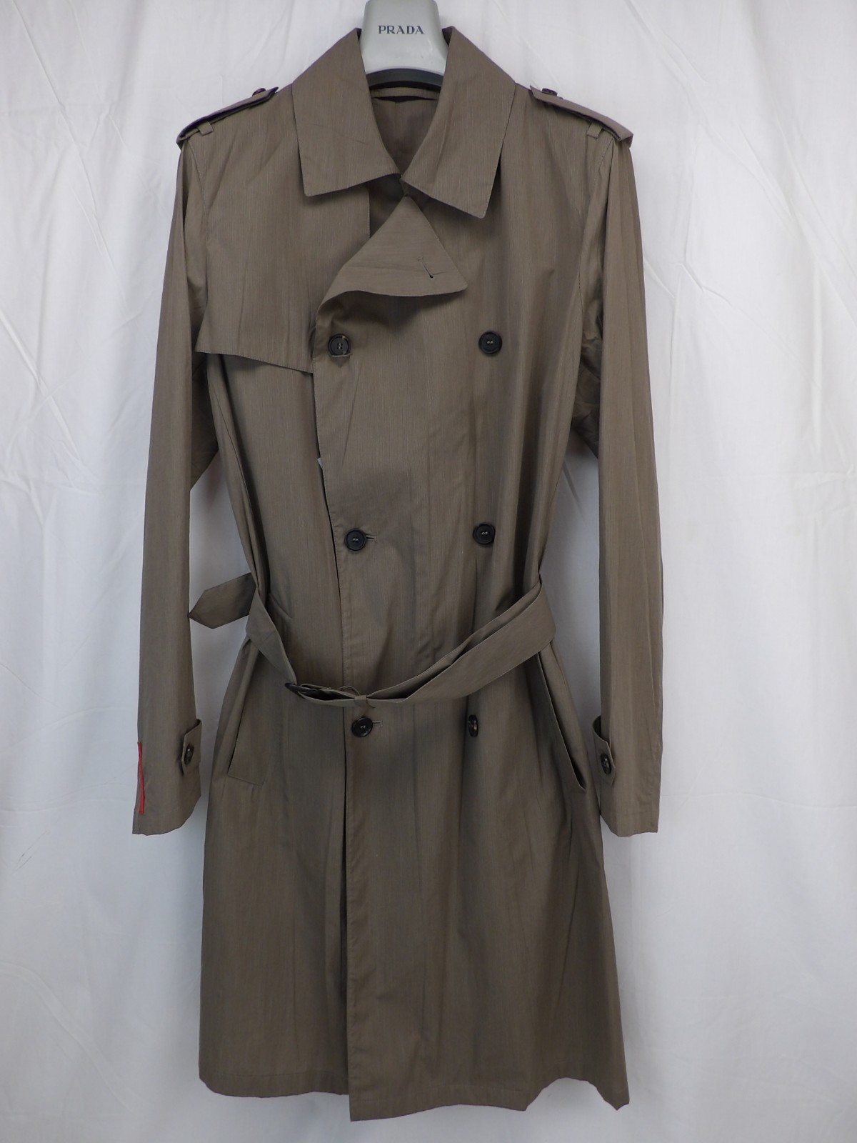 トレンチコート Prada Technical Canvas Double-Breasted Trench Coat Prada double-breasted Trench Coat | Neutrals | FARFETCH
