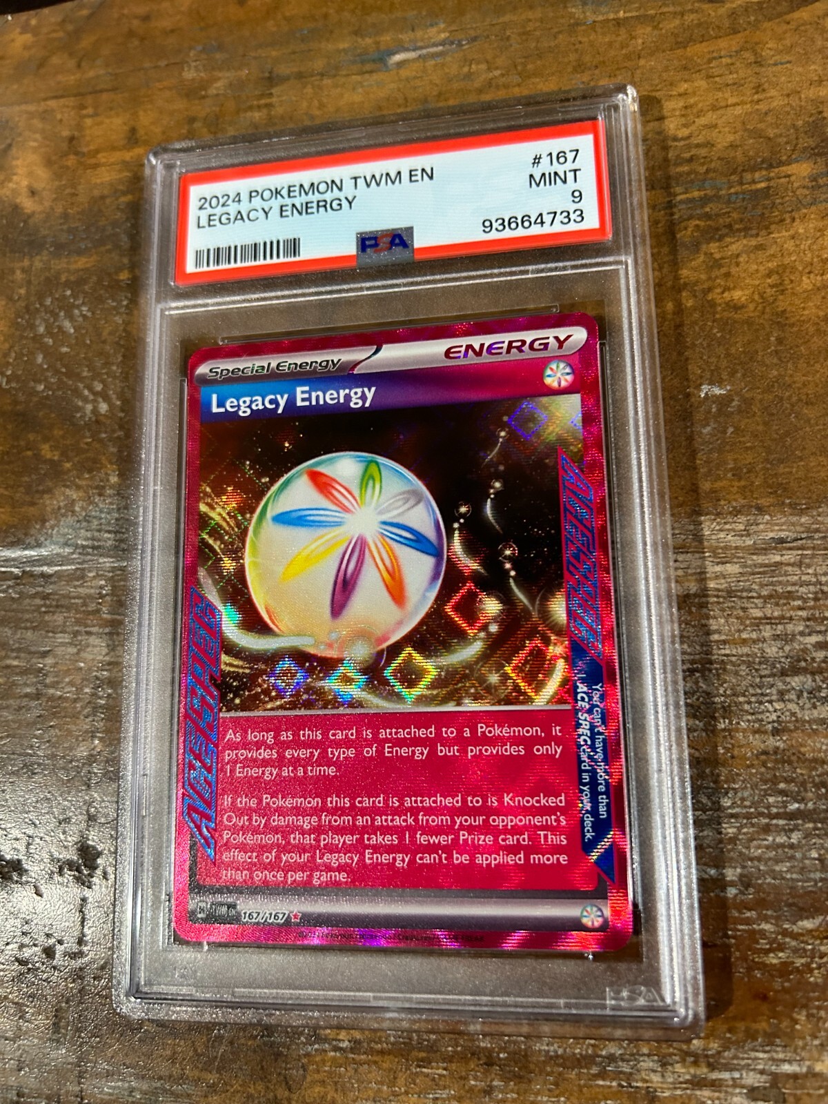 YAZAKIETC２．０ POKEMON 2024 Twlight Masquerade Ace Spec LEGACY ENERGY #167