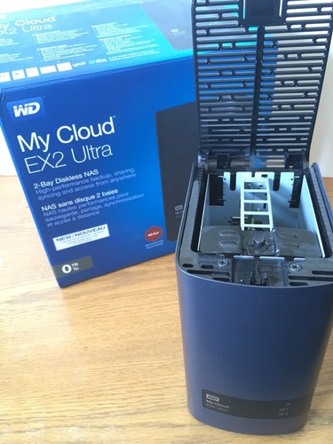 WD Diskless My Cloud EX2 NAS - WDBVKW0000NCH-NESN - MINT Cond.