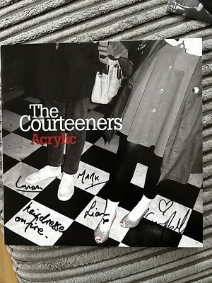 THE COURTEENERS Acrylic Fully Hand Signed UK 7 inch Mint New Unplayed No.0795