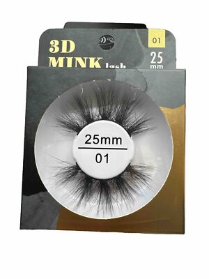 3D Mink Lash 25mm 01 By Miz Lash 12 Pcs