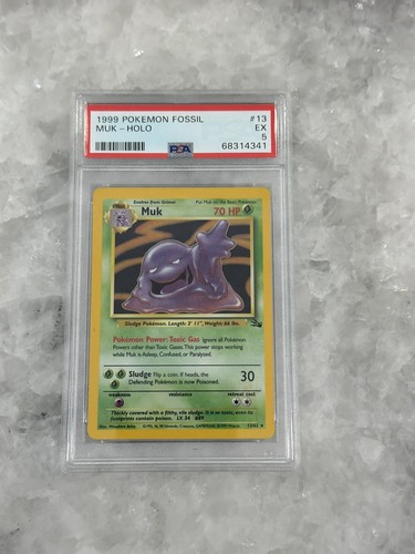 1999 Pokemon Fossil Muk Holo #13 PSA 5 Base Set | eBay