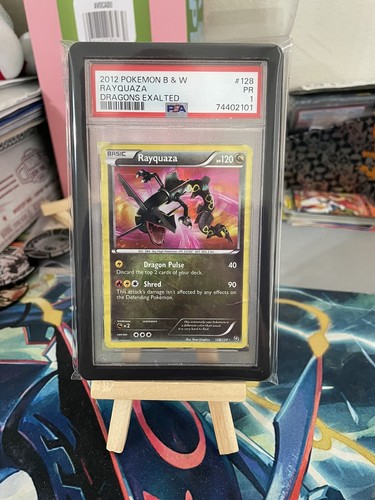 Rayquaza #128/124 POOR PSA 1 EX Dragons Exalted Pokemon Card RARE Pop 4 Rayquaza #128/124 POOR PSA 1 EX Dragons Exalted Pokemon Card RARE Pop 4