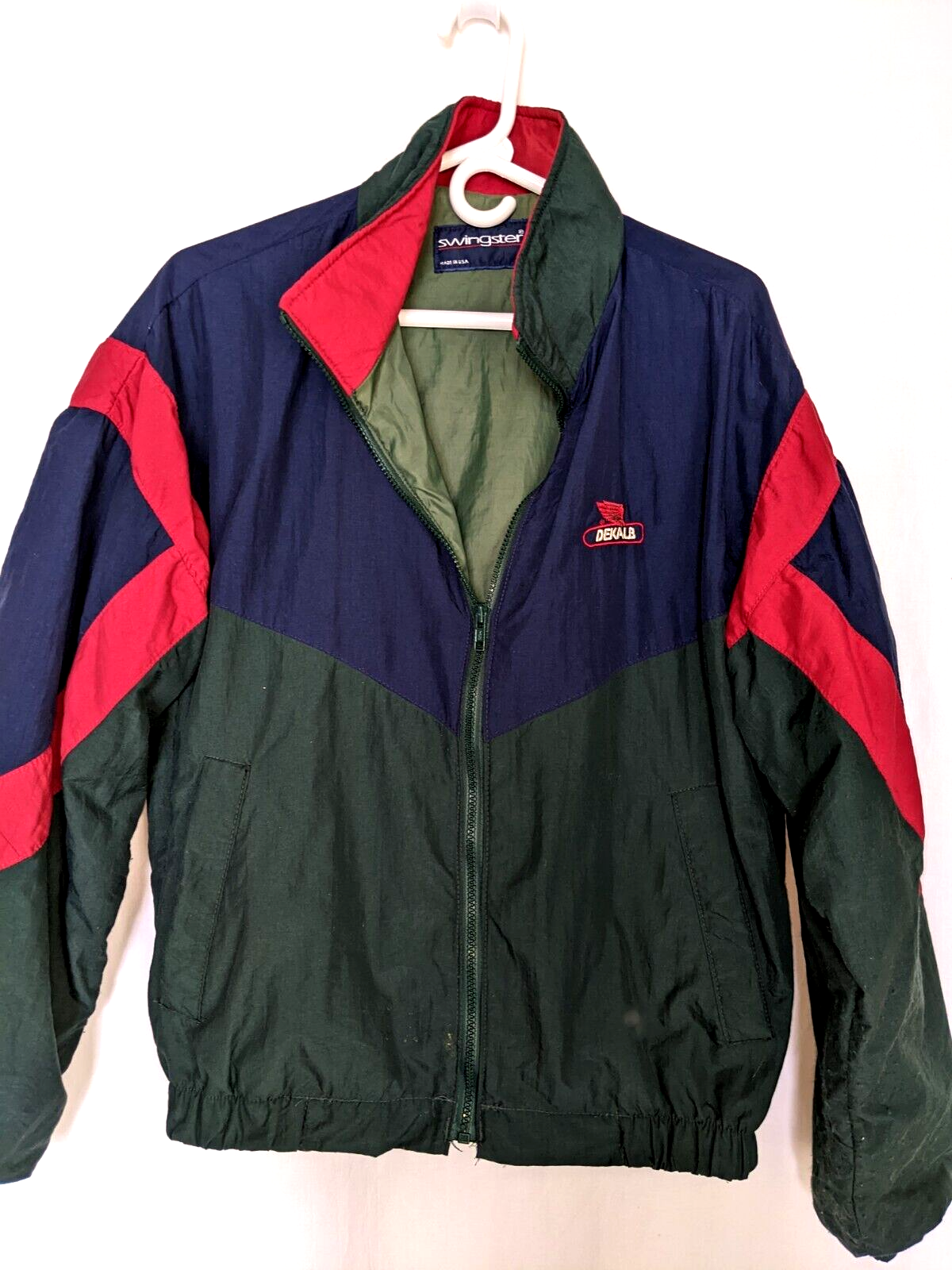 Vintage Swingster Jacket Men's Small Full Zip Jacket Dekalb Vintage Swingster Jacket Men's Small Full Zip Jacket Dekalb