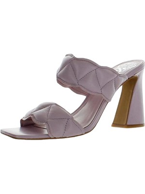 

Женские розовые кожаные босоножки без шнуровки на каблуке VINCE CAMUTO Renneya с расклешенным носком 6,5 м, Розовый, VC-RENNEYA