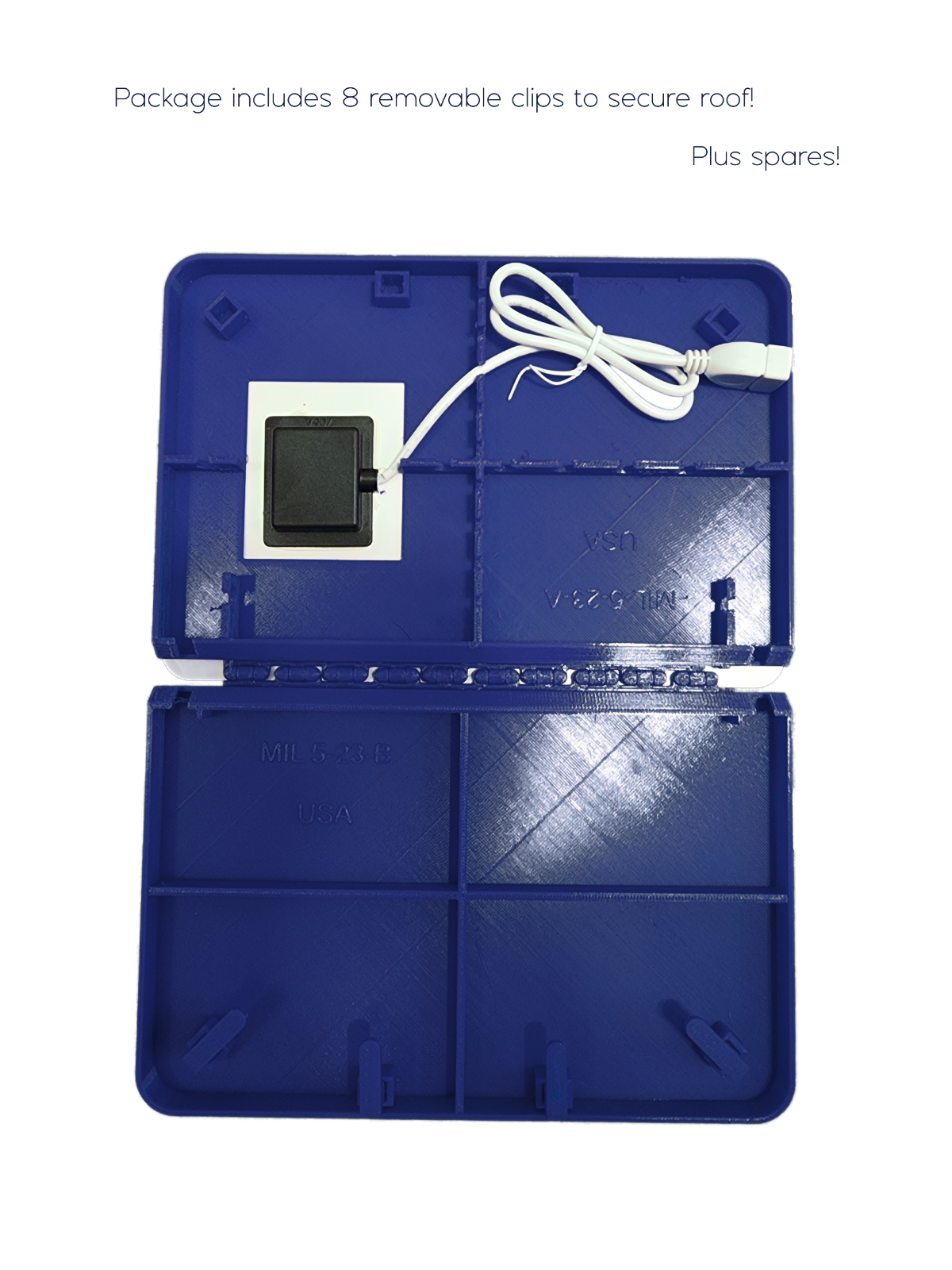 ROOF ONLY Bird Buddy Compatible Solar Charger BLUE Roof