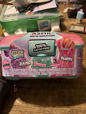 Craze Sensations ASMR Mix'in Sensations Sand Foam Fluffy Compounds Slime Kit