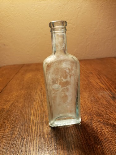 Aceite Mexicano Vintage Bottle Aqua Colored