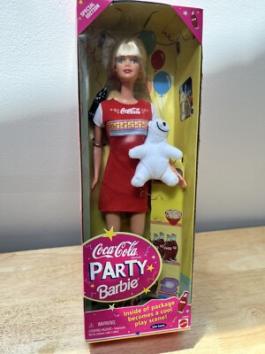 Special Edition Vintage 1998 Coca Cola Party Barbie Doll