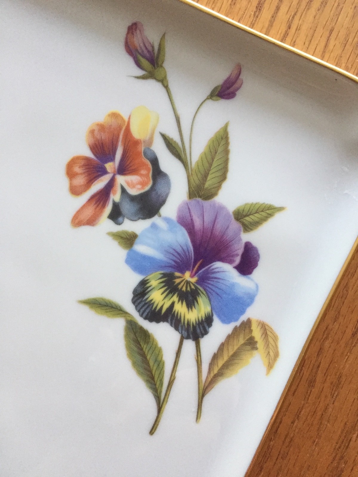 Vintage Limoges Chamart France Vanity Perfume Tray Hand Painted 8.5