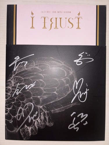 G) I-DLE G IDLE [I TRUST] Autographed Signed Album GIDLE | eBay