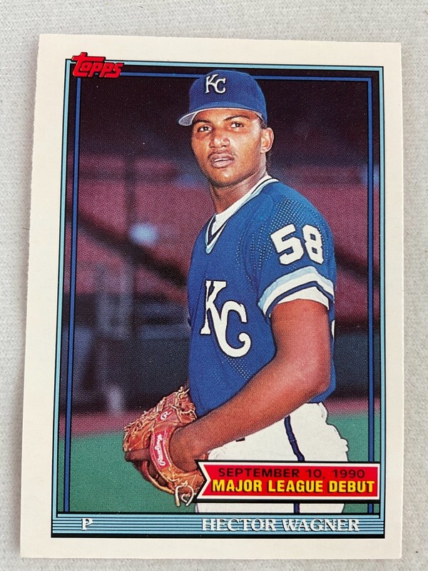 1990 Topps Major League Debut Card #161-Hector Wagner, Kansas City