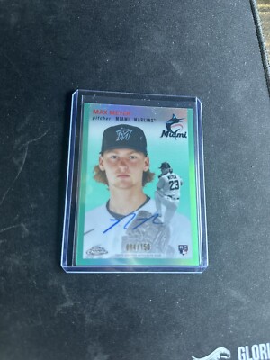 2023 Topps Chrome Platinum CPA-MMEY Max Meyer Rookie Aqua Auto 094/150 Marlins