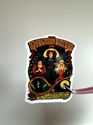 2'' Vinyl/Waterproof Sticker-''Sanderson Sisters'' Disney Hocus Pocus retro poster