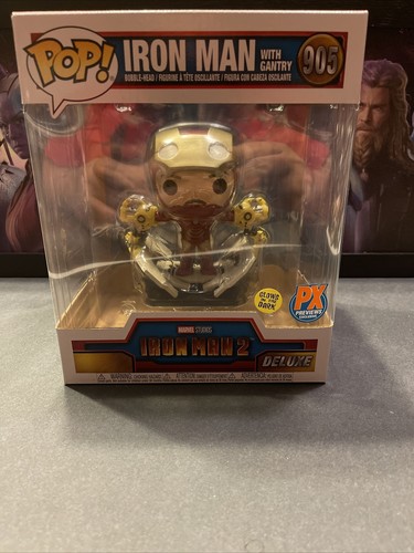 アメコミ Funko Pop! Iron Man with Gantry 905 Funko Pop Deluxe Marvel Iron Man with Gantry #905 GITD PX