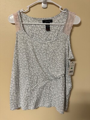 RENE ROFE SLEEPWEAR SHIRT WOMENS SIZE L