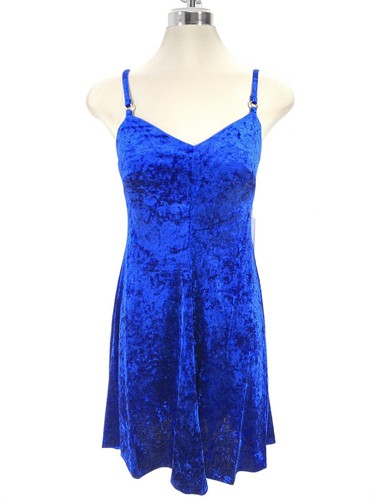 Элегантное САПФИРОВО-синее бархатное платье-клеш Calvin Klein NWT размер 6