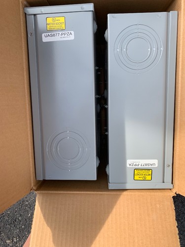 SIEMENS 4 JAW METER SOCKET UAS877-PPZA 200 AMP 600 VAC 1PH 3 WIRE RESIDENTIAL