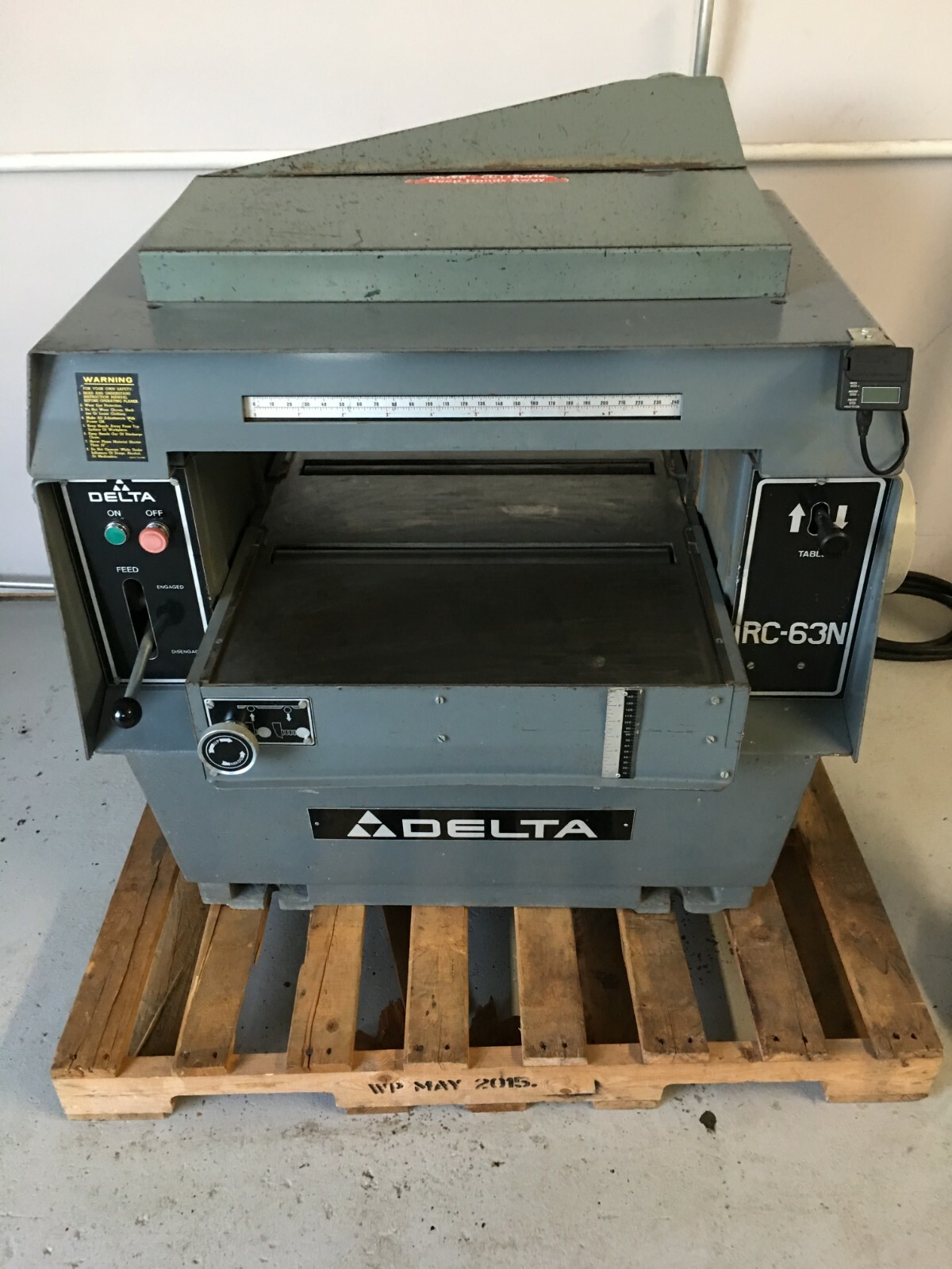 Delta Planer Model RC-63N,15HP, Newman Quiet cutter head(New Blades)