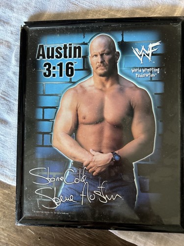 Vintage 1998-WWF Framed Stone Cold Steve Austin - Austin 3