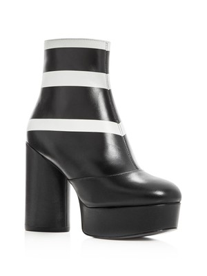 Женские черные ботильоны MARC JACOBS на платформе 1-1/2, цвет янтарь, на блочном каблуке, 39,5