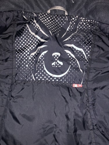 Spyder Kids Full Zip Gray And Black Ski Snowboarding Jacket Size 18