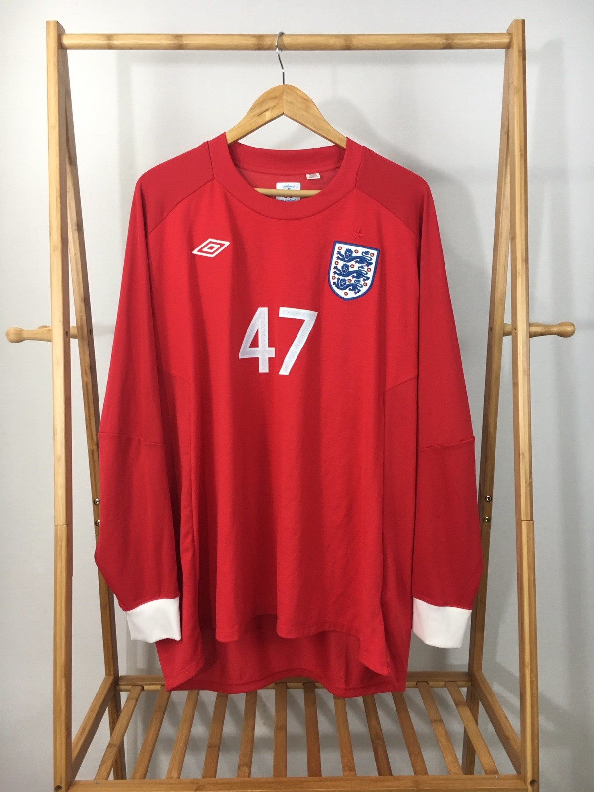 VTG Umbro England #47 Sullivan Futbol Soccer Long Sleeve