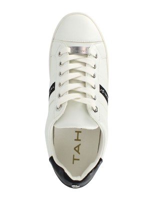 

TAHARI Женские белые спортивные кроссовки на платформе с круглым носком и люверсами, размер 6,5 м, Белый, ANALISE