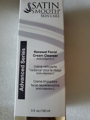 Satin smooth Renewal Facial Cream Cleanser with Vitamin C 5fl.oz New 